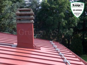 Rifacimento tetto: Camino e paraneve