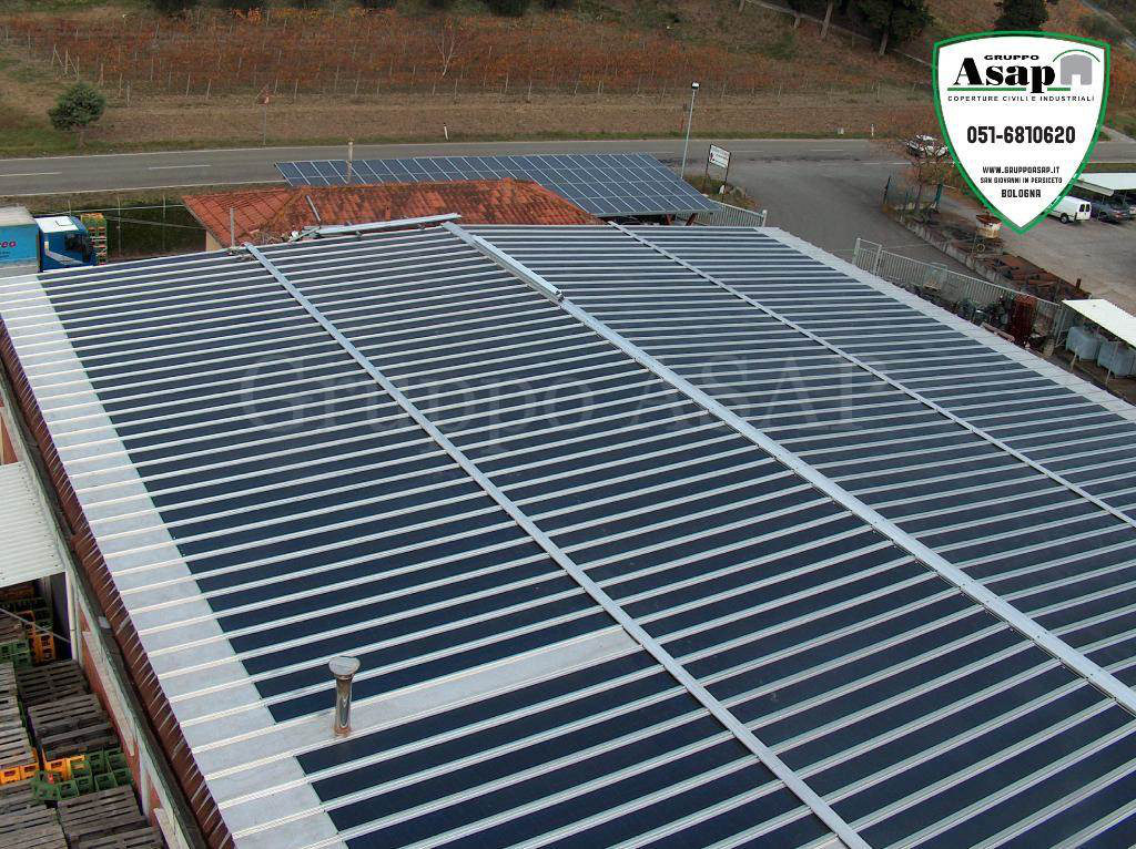 Impianto fotovoltaico e coperture industriali.