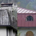 Pagoda prima e dopo smaltimento eternit