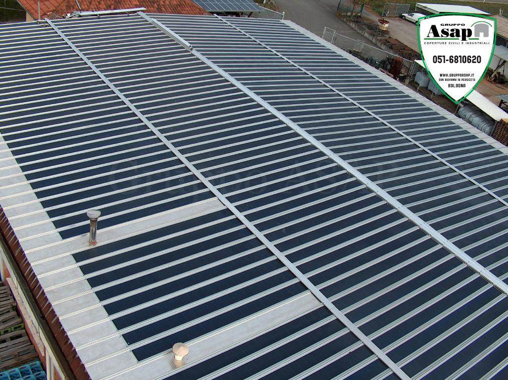 Impianto fotovoltaico su coperture industriali in Emilia Romagna