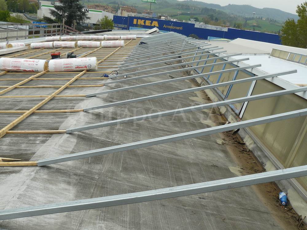 Telaio per copertura metallica